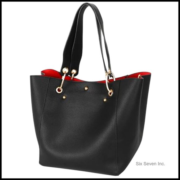 Large Work Tote Bag Waterproof Vegan Leather Crossbody Purse Travel Handbag